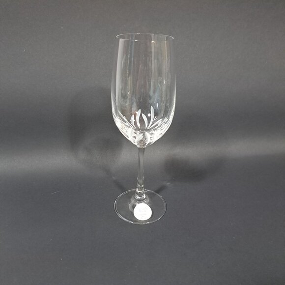Princess House Crystal Wine Glass With Etched Floral Design Lead Crystal Germany - Picture 15 of 15